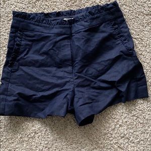 J crew ruffled shorts